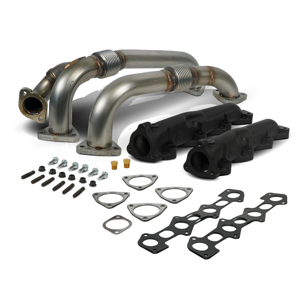 BD Diesel BD Diesel Exhaust Manifold Up-Pipes Set Powerstroke 6.4L Ford 2008-2010 F-Ser SuperDuty 1041484 | 1041484