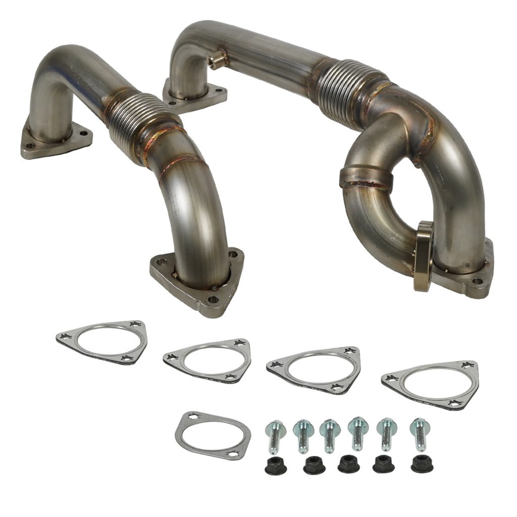BD Diesel BD Diesel Exhaust Manifold Up-Pipes Set Powerstroke 6.4L Ford 2008-2010 F-Ser SuperDuty 1041484 | 1041484