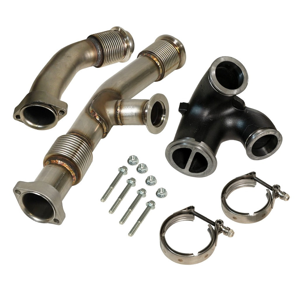 BD Diesel BD Diesel 6.0L Powerstroke Up-Pipes Kit w EGR Connector - Ford 2003-2004.5 1043917 | 1043917