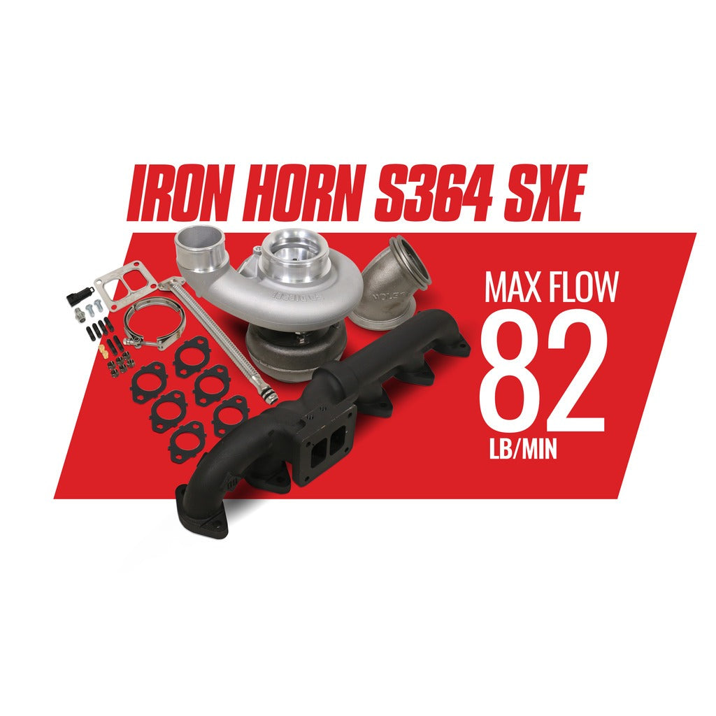 BD Diesel BD Iron Horn 5.9L Cummins Turbo Kit S364SXE 76 1.00AR Dodge 2003-2007 | 1045169