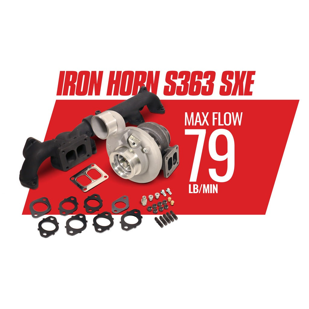 BD Diesel BD Iron Horn 5.9L Cummins Turbo Kit S363SXE/80 0.91AR Dodge 2003-2007 | 1045173