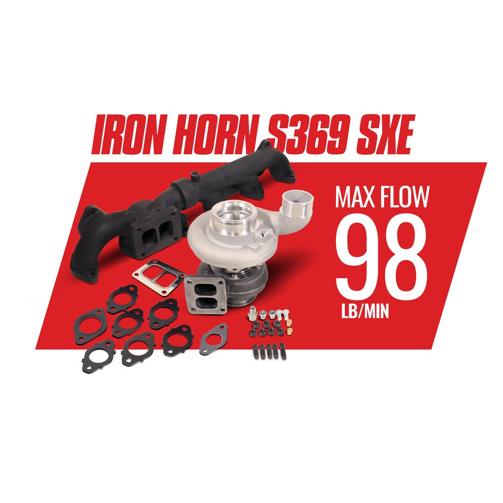 BD Diesel BD Iron Horn 5.9L Cummins Turbo Kit S369SXE 80 1.00AR Dodge 2003-2007 | 1045179