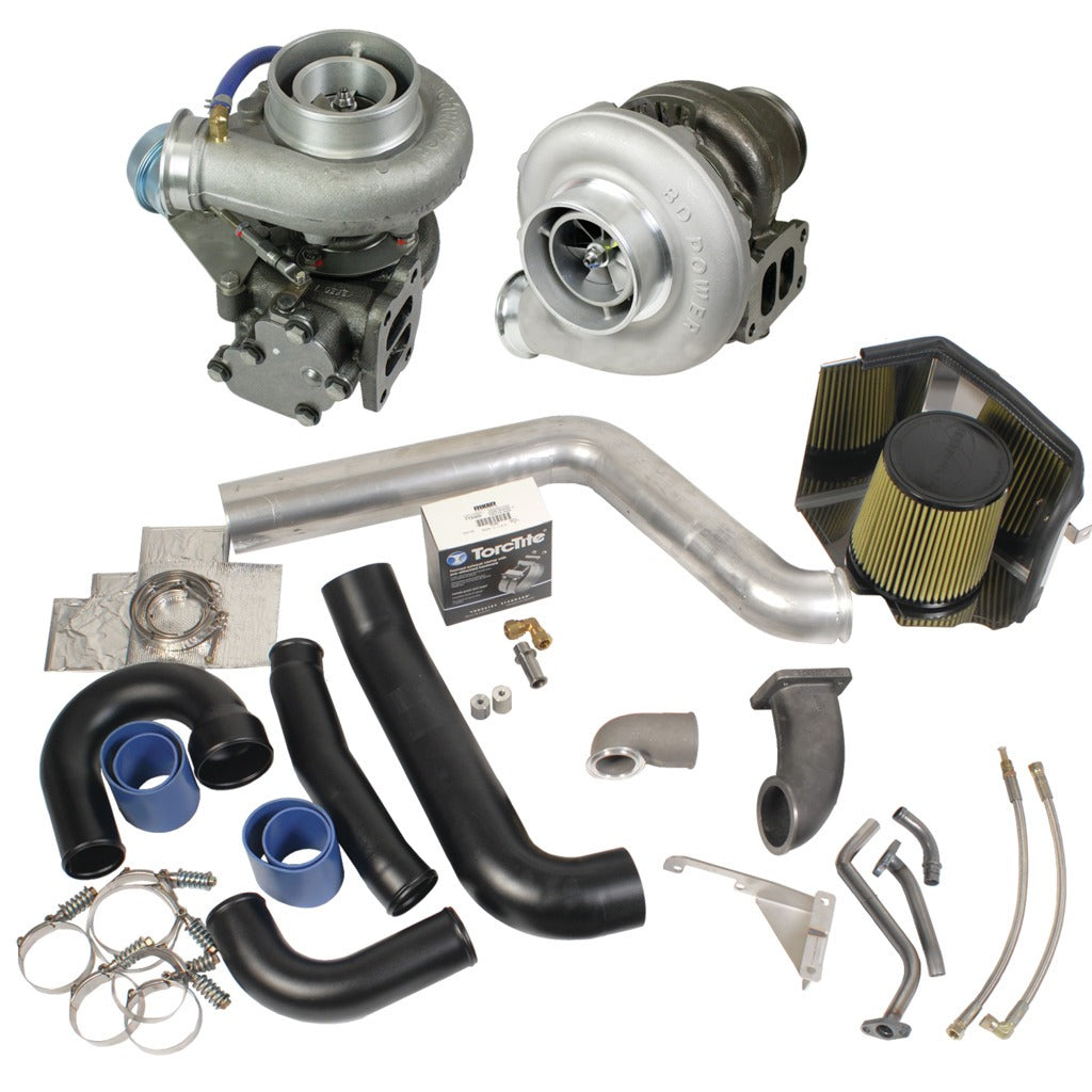 BD Diesel BD Diesel Super B Twin Turbo Kit w FMW Billet Wheel on Secondary - Dodge 98.5-02 24-valve 1045320 | 1045320