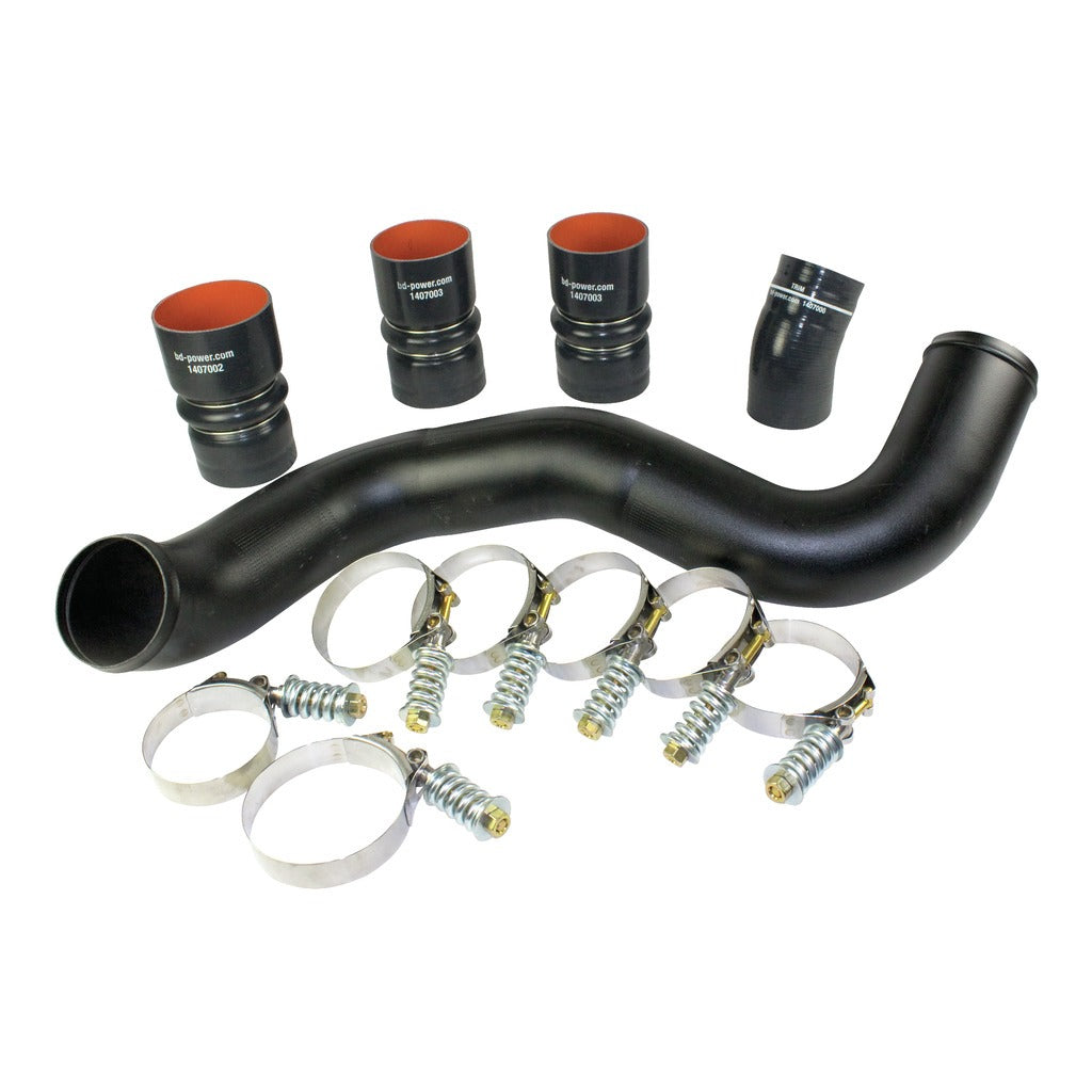 BD Diesel Intercooler Hose Clamp Kit w Intake Pipe - 2003-2007 Ford 6.0L PowerStroke | 1047034