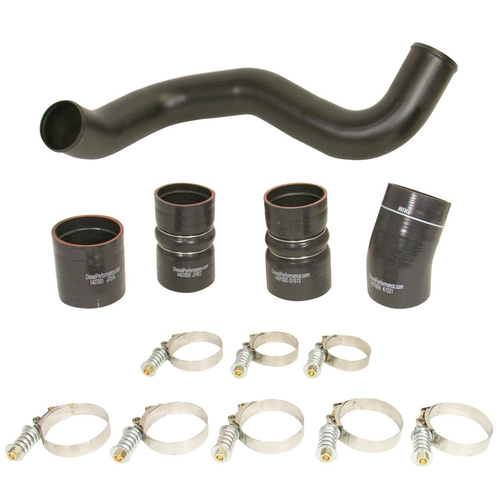 BD Diesel Intercooler Hose Clamp Kit w Intake Pipe - 2003-2007 Ford 6.0L PowerStroke | 1047034