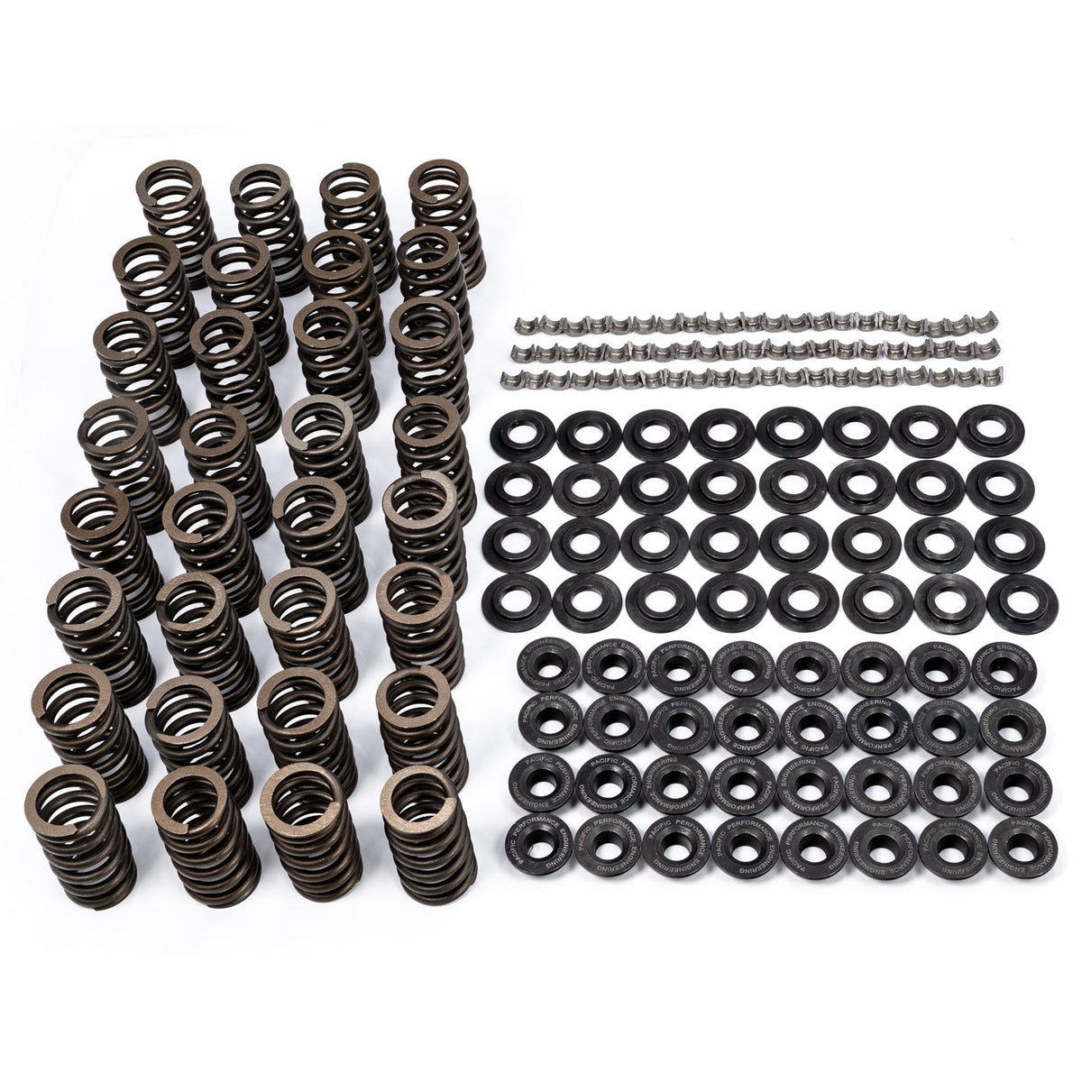 Pacific Engineering PPE Power Conical Valve Springs (Beehive) Retainers Keepers Kit - GM 6.6L Duramax 2001-2016 110090050 | 110090050