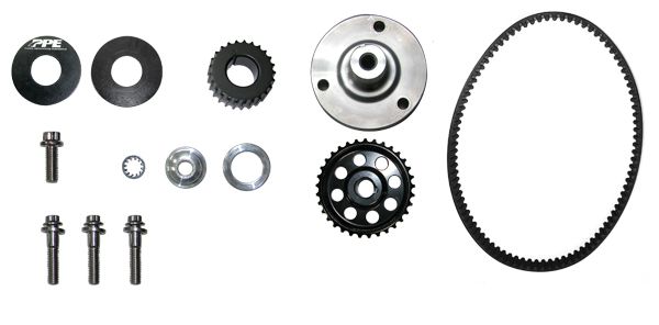 Pacific Engineering PPE Power Pump Drive Kit (Pulleys and Belt) for Dry Sump Pump 2001-2016 GM 6.6L Duramax 114051200 | 114051200