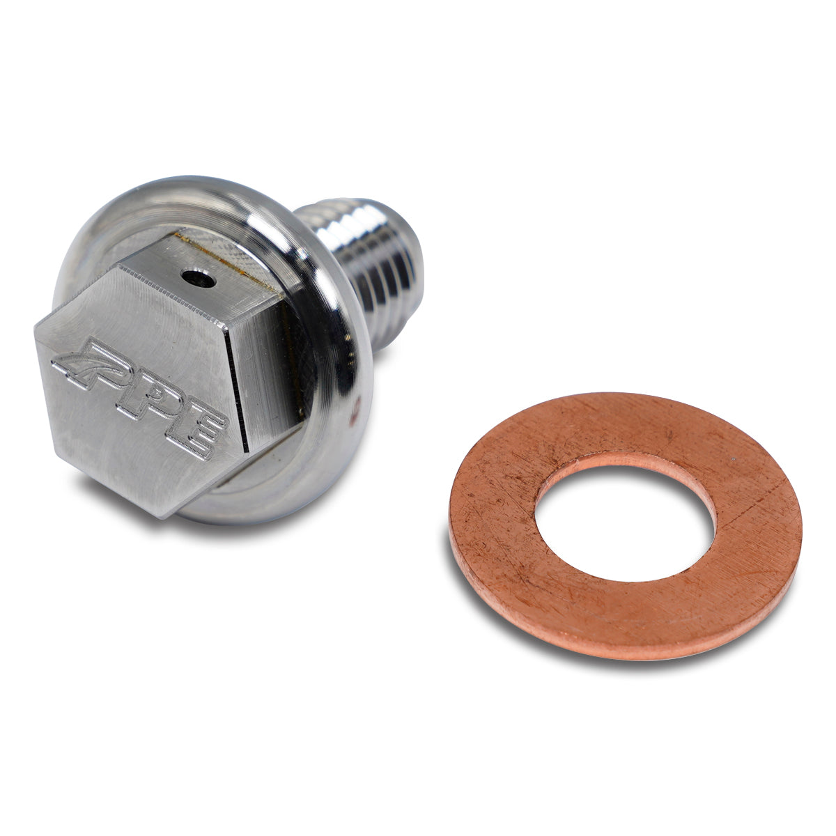 Pacific Engineering PPE Power Drain Plug M12-1.75 w Compound Washer - OEM Oil Pan 6.6L Duramax (2017-2026) 114052201 | 114052201