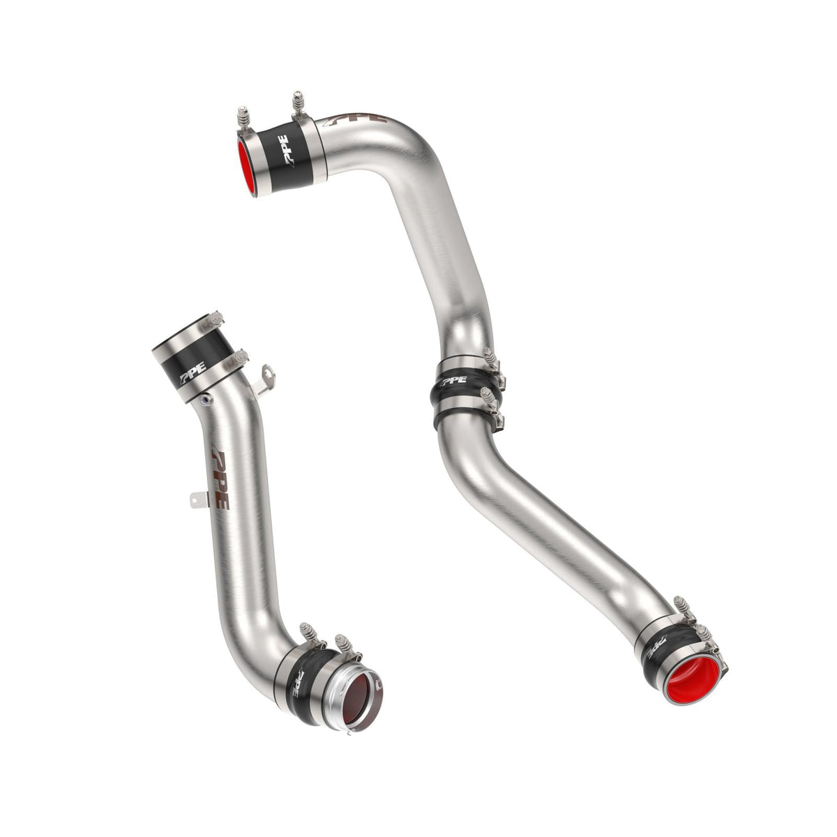 Pacific Engineering PPE Power Charge Air Pipe Kit - GM 6.6L Duramax L5P 2017-2019 - Brushed 115026010 | 115026010