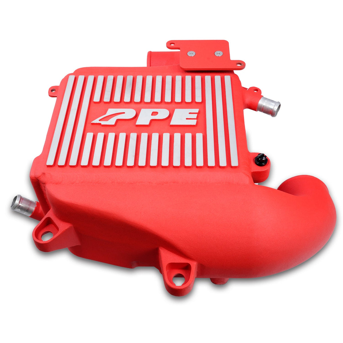 Pacific Engineering PPE Power Intercooler Kit - Air to Water - GM 3.0L Duramax 2020-2026 LM2 LZ0 - Red Brushed Fins 115030012 | 115030012