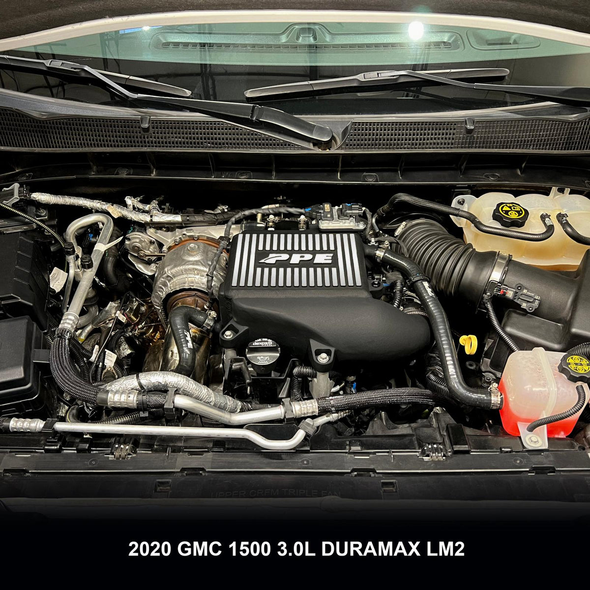 Pacific Engineering PPE Power Intercooler Kit - Air to Water - GM 3.0L Duramax 2020-2026 LM2 LZ0 - Black Black Fins 115030020 | 115030020