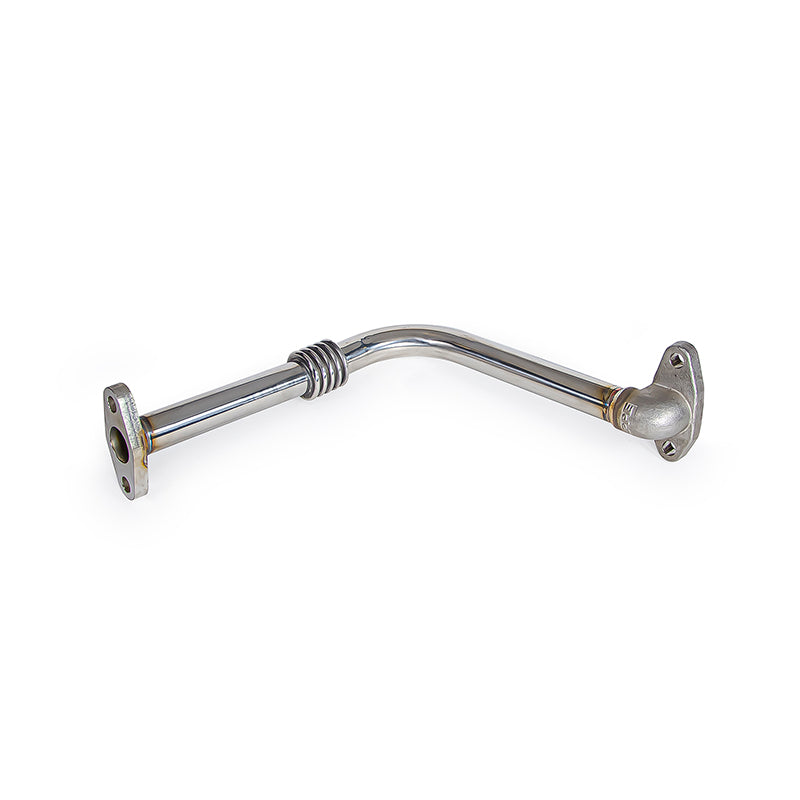 Pacific Engineering PPE Power Oil Return Pipe for Aftermarket Turbo - Short - 304 SS - GM 6.6L Duramax 2001-2010 116005054 | 116005054