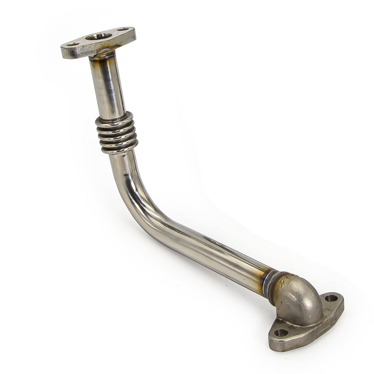 Pacific Engineering PPE Power Oil Return Pipe for Aftermarket Turbo - Tall - 304 SS - GM 6.6L Duramax 2001-2010 116005055 | 116005055