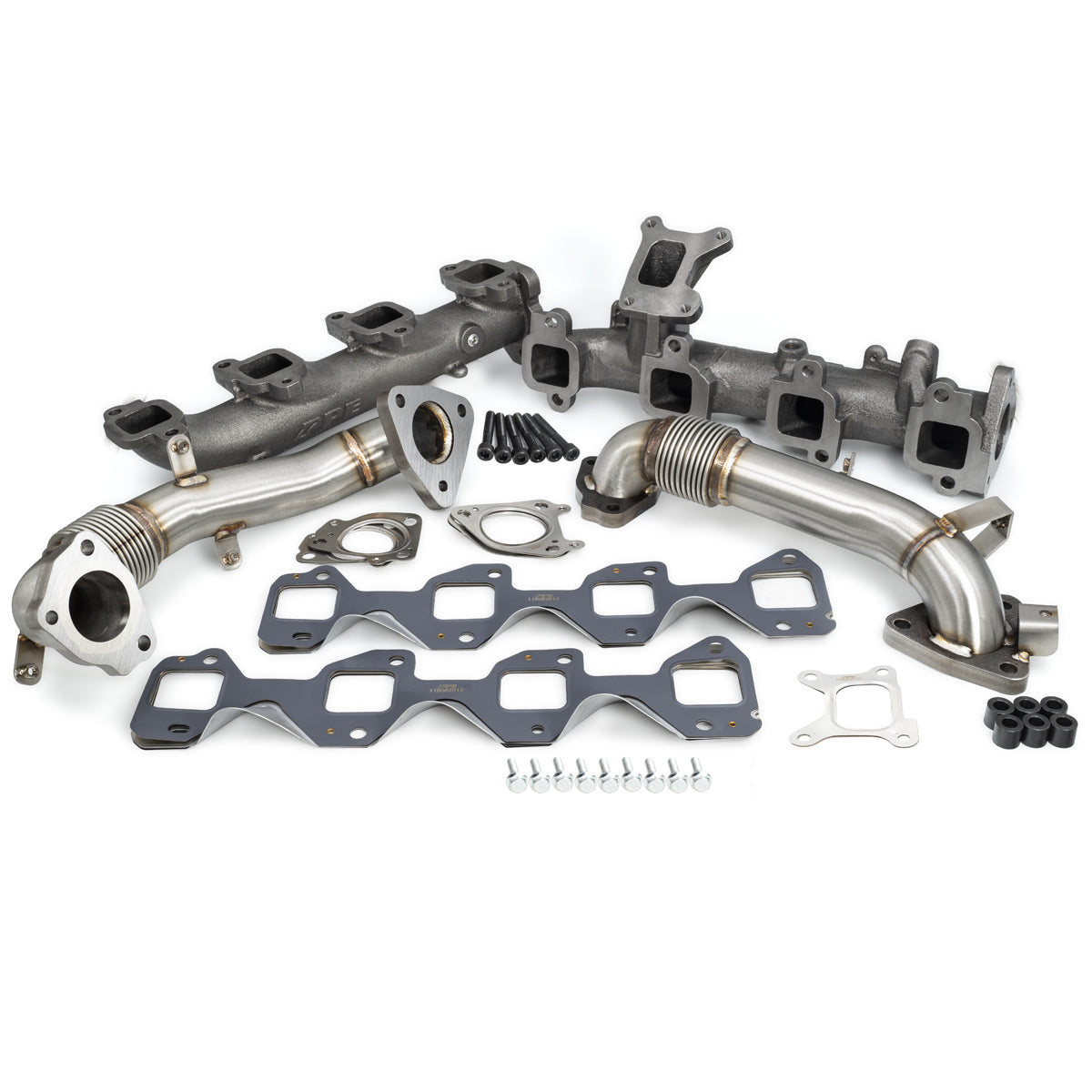 Pacific Engineering PPE Power High Flow Exhaust Manifold and Up-Pipe Kit - GM 6.6L Duramax 2017-2026 L5P - Raw 116112500 | 116112500
