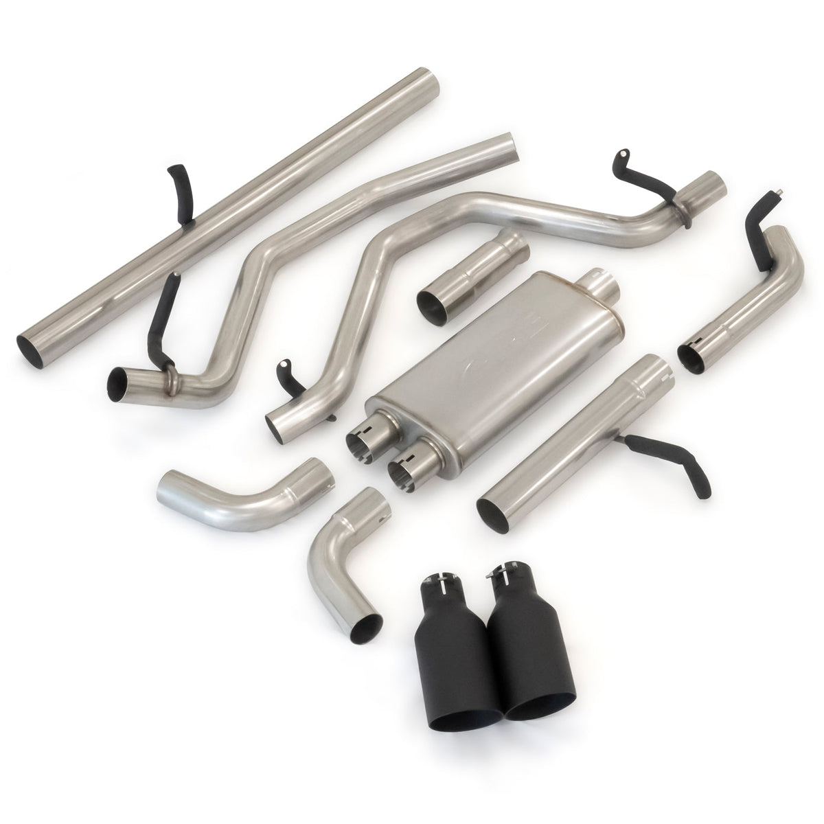 Pacific Engineering PPE Power Exhaust System Cat-Back 2.5 w tips - Raw Pol - GM 5.3L 2009-2013 117030030 | 117030030