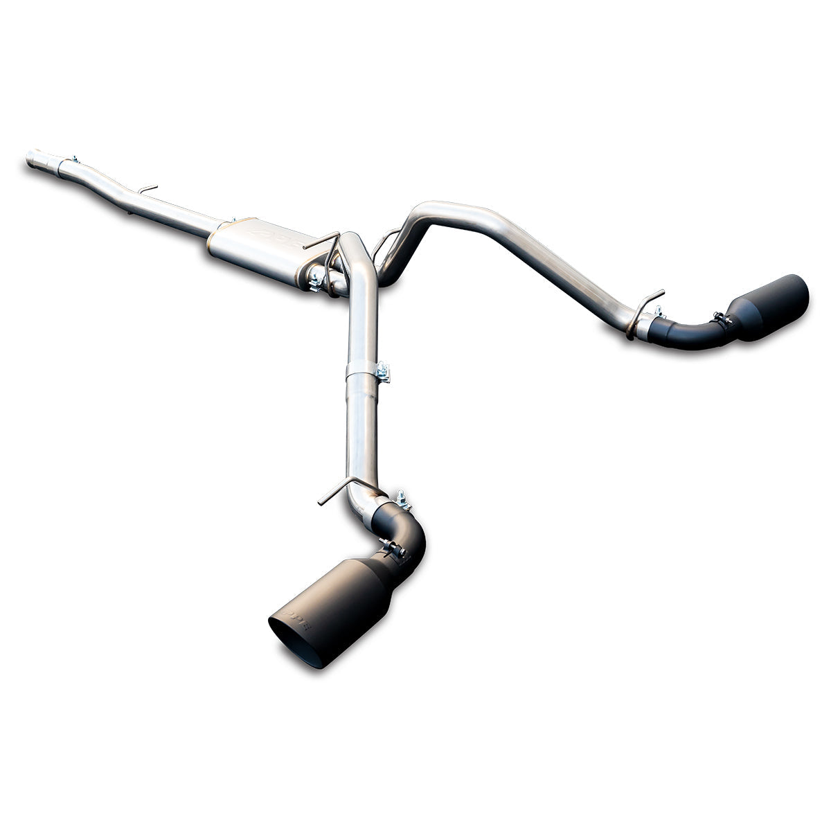 Pacific Engineering PPE Power Exhaust Kit Cat-Back 2.5 w Dual Tips - Raw Pol GM 4.3L 5.3L 2014-2018 2019 Classic Body 117040030 | 117040030