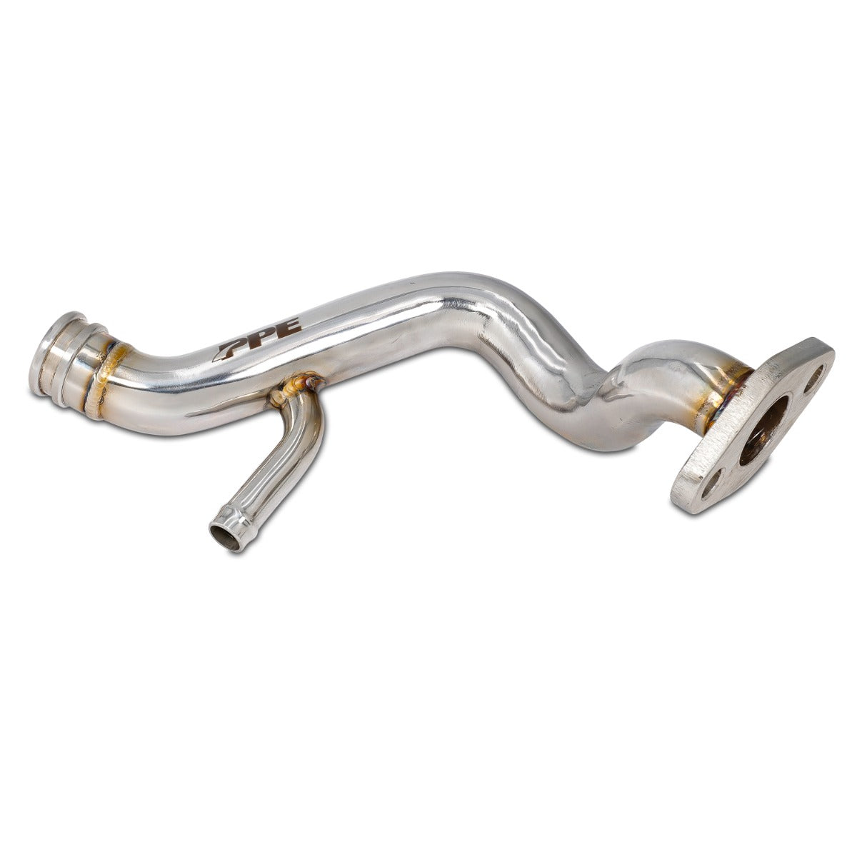 Pacific Engineering PPE Power Coolant Bypass Tube - Water Pump to Thermostat Housing GM 6.6L 2001-2005 LB7 LLY - Polished 119000630 | 119000630