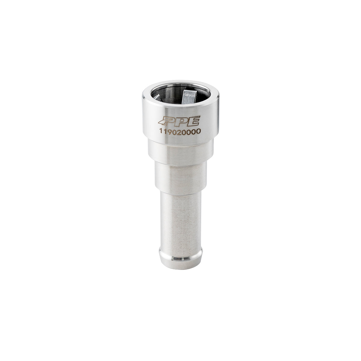 Pacific Engineering PPE Heater Hose Connector 5 8 QC Small Tube to 5 8 Hose Barb - GM 6.6L Duramax 2015-2016 LML 119020000 | 119020000