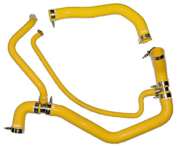 Pacific Engineering PPE Power Coolant Hose Kit - GM 6.6L Duramax 2001-2005 LB7 LLY - Yellow 119024100 | 119024100