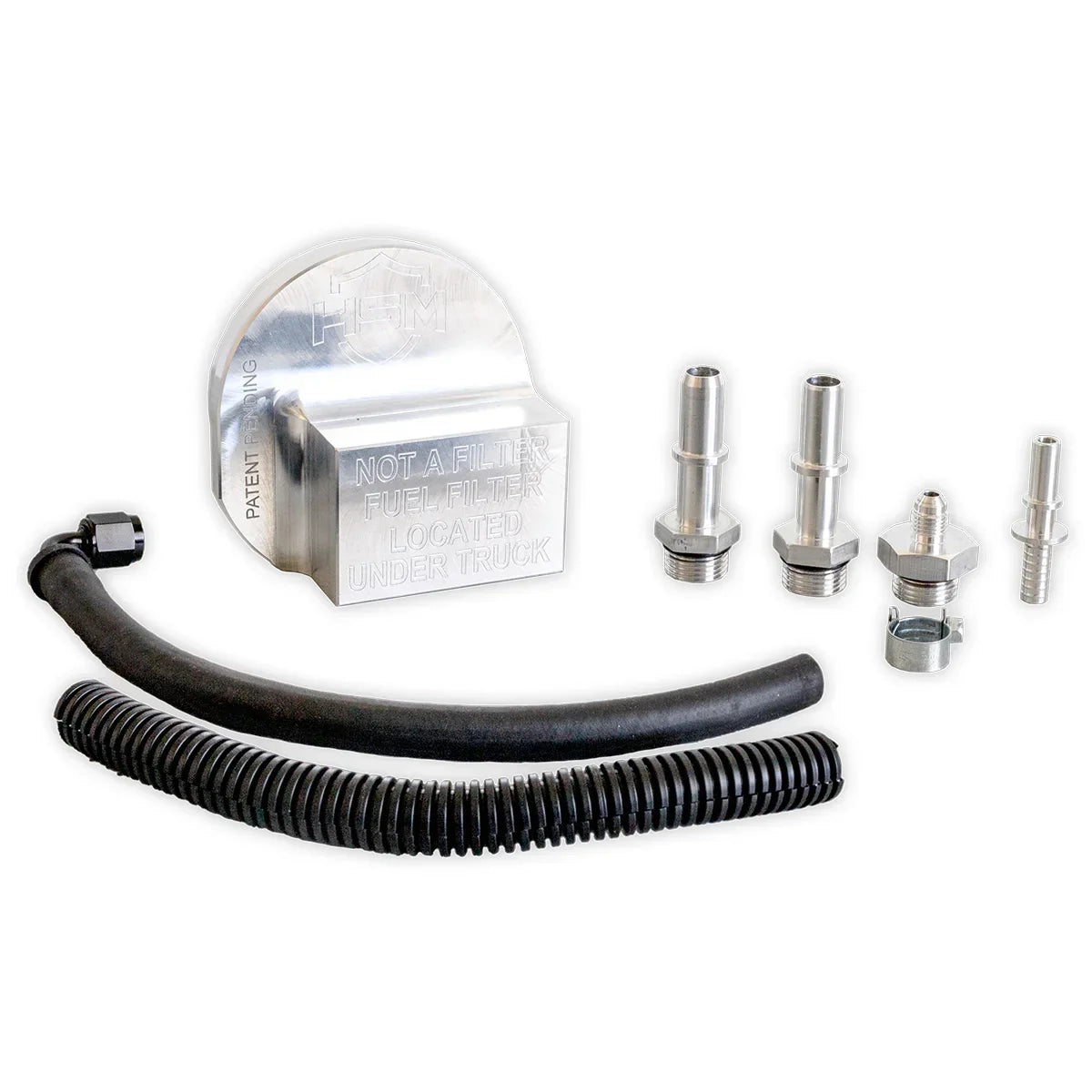 HS Motorsports H S Motorsports 2017-2025 Ford 6.7L Upper Fuel Filter Bypass Kit 121015 | 121015