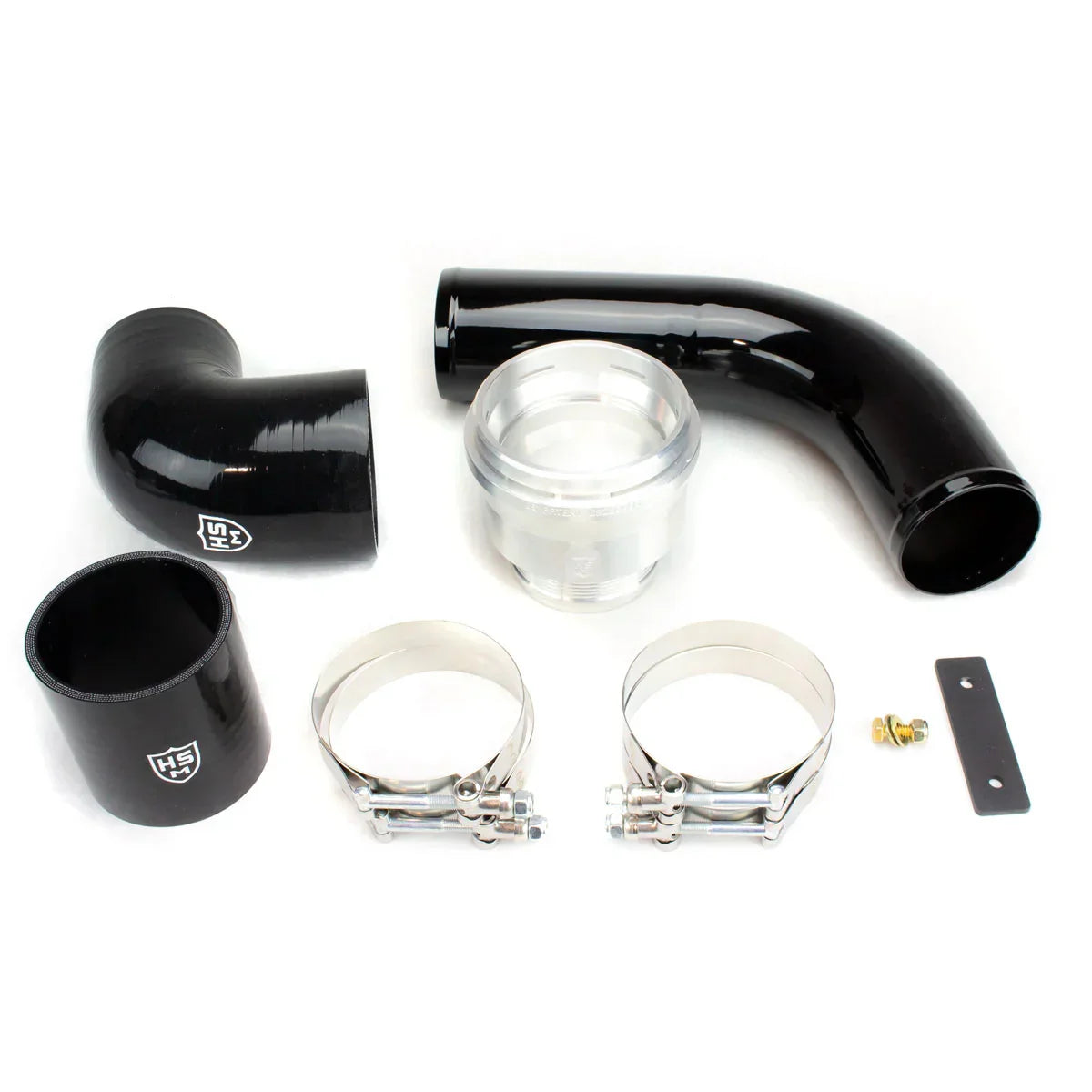 HS Motorsports H S Motorsports 2017-2025 Ford 6.7L Intercooler Pipe Upgrade Kit BLACK OEM Replacement Metal Version 122017-B | 122017-B