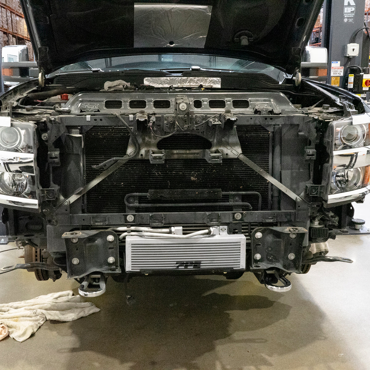 Pacific Engineering PPE Power Transmission Cooler Bar Plate - 2011-2014 GM 6.6L Duramax with Allison 1000 124063000 | 124063000