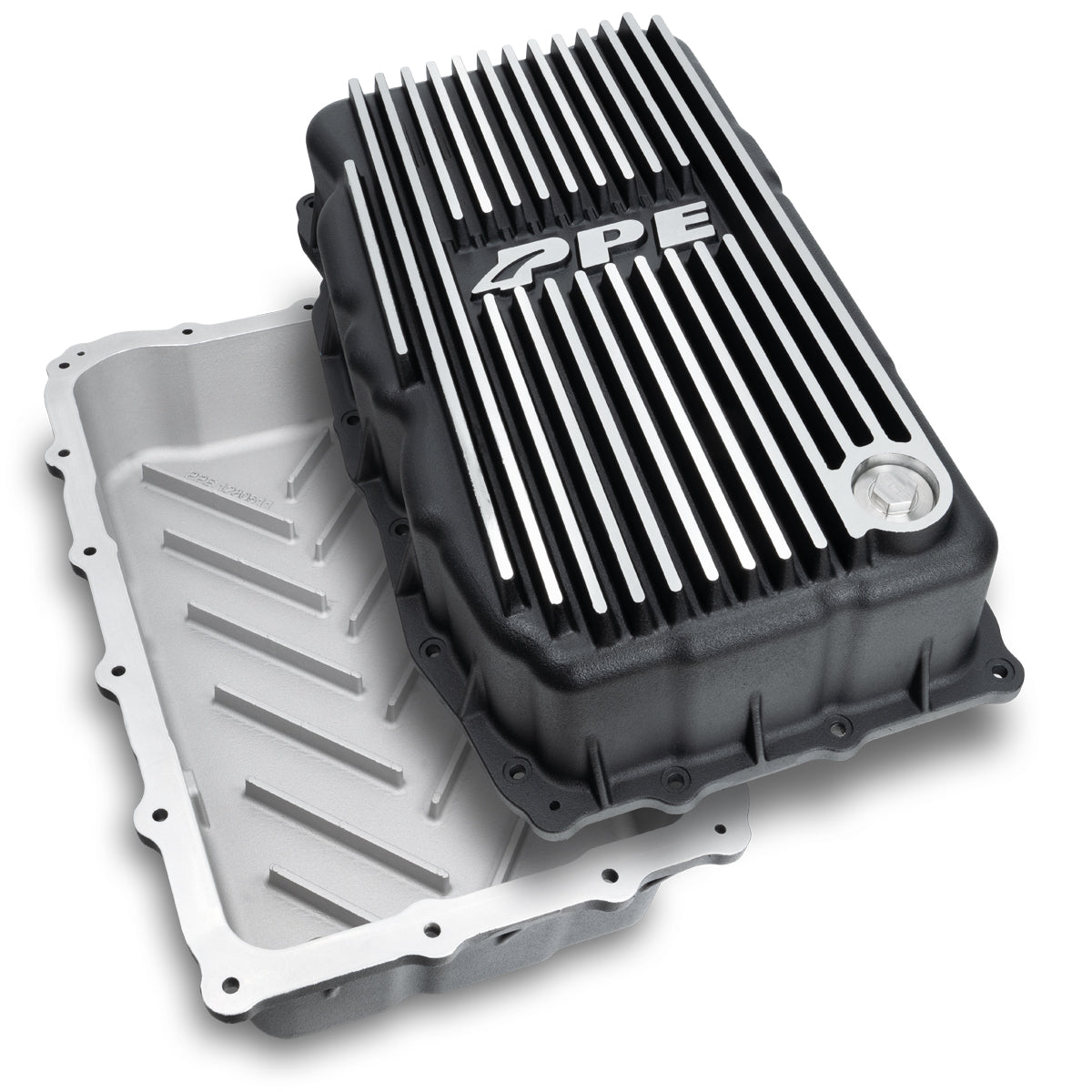 Pacific Engineering PPE Power 10L80 Deep Transmission Pan - GM 1500 3.0L Duramax 2020-2026 - Brushed 128051110 | 128051110