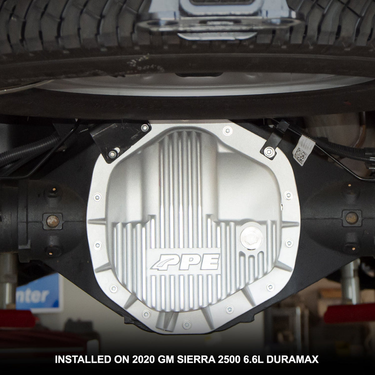 Pacific Engineering PPE Power Differential Cover Rear - GM 6.6L Duramax 2500 3500 HD 2020-2026 - Black 138053020 | 138053020