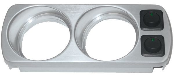 Pacific Engineering PPE 2G OH Gauge Mount Polished w Switch 148001100 | 148001100