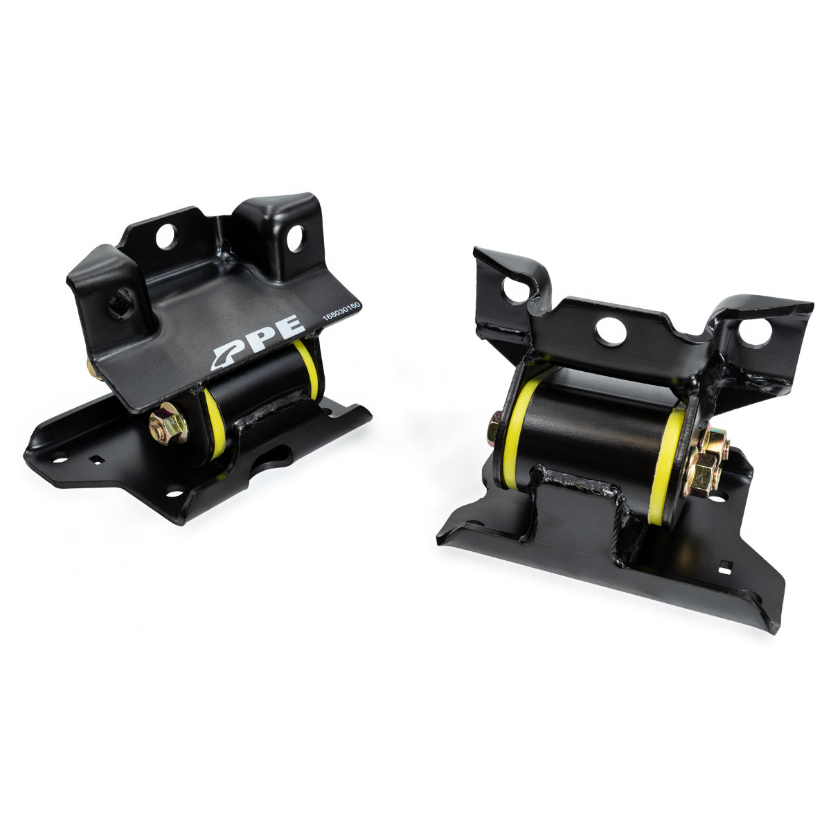Pacific Engineering PPE Power Engine Mount Kit (Pair) - 60 Hardness Yellow - GM 6.6L Duramax 2500 3500 HD 2001-2010 168030160 | 168030160