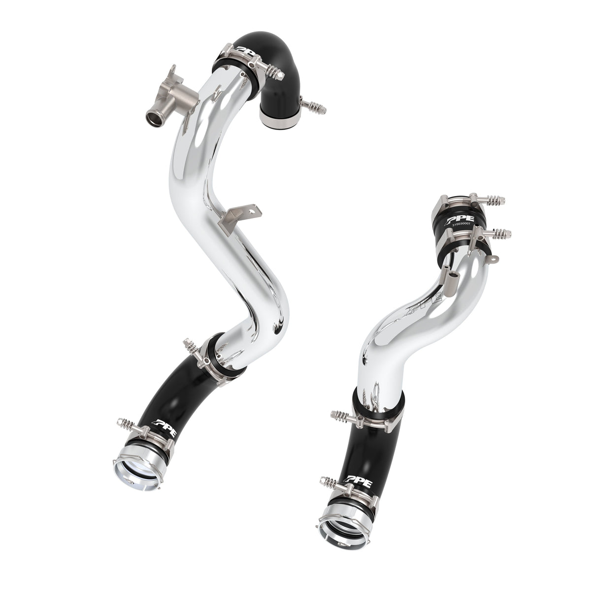 Pacific Engineering PPE Power Intercooler Pipe Kit - Ford Bronco 2.3L 2021-2024 - Polished 315030030 | 315030030
