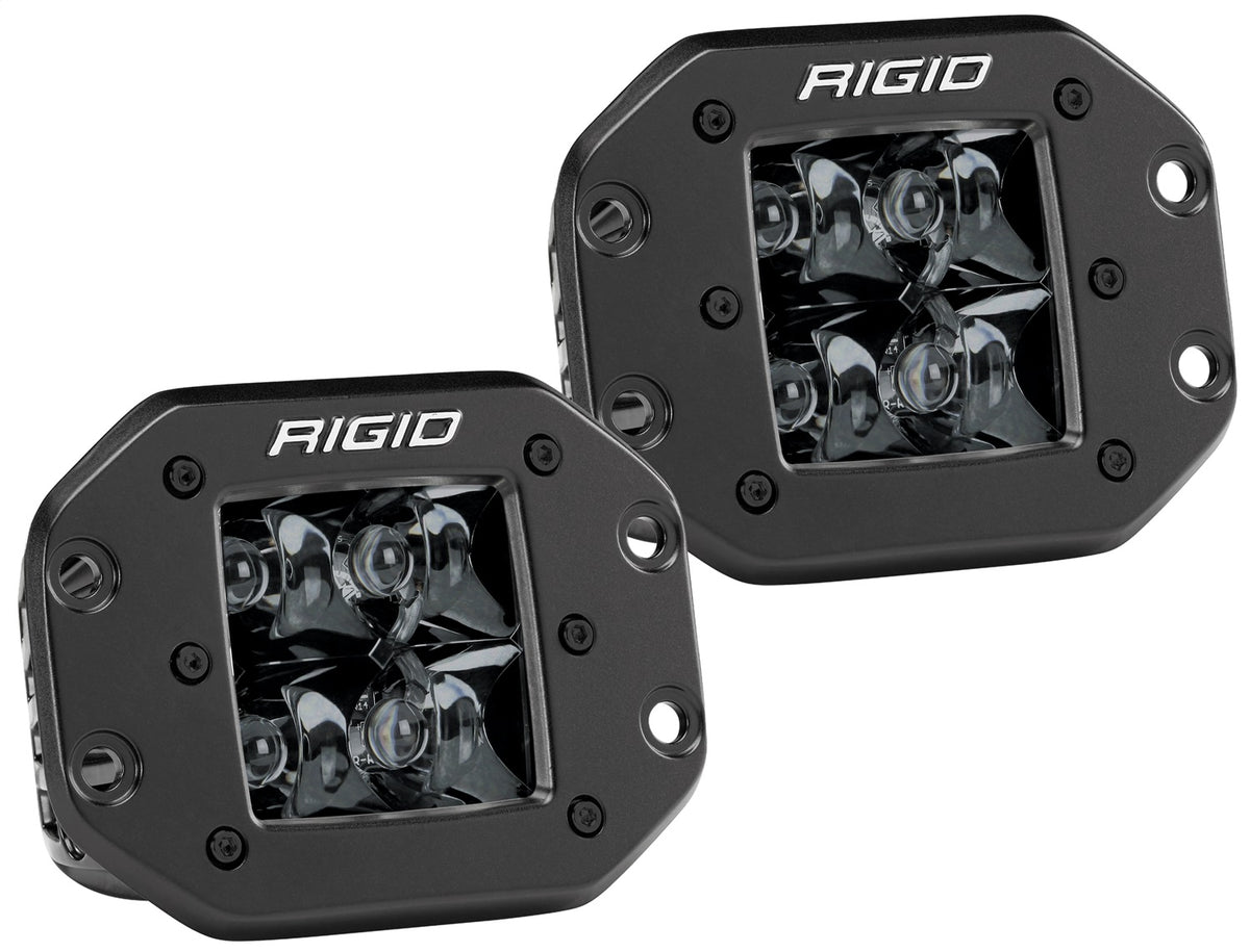 Rigid Industries D-Series PRO Midnight Edition, Spot Optic, Flush Mount, Single - 212213BLK