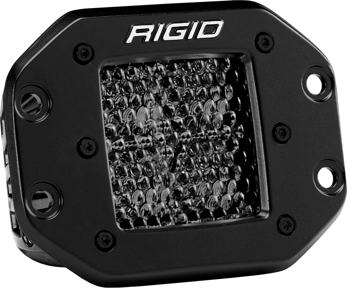 Rigid Industries RIGID D-SERIES PRO SPOT DIFFUSED MIDNIGHT FLUSH MOUNT PAIR 212513BLK | 212513BLK
