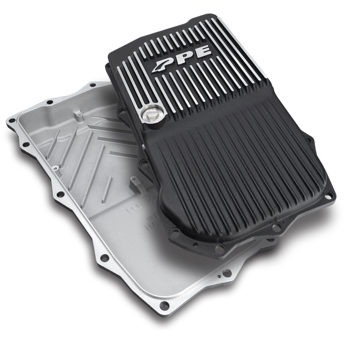 Pacific Engineering PPE Power 850RE Transmission Pan - Heavy-Duty Cast Aluminum - Jeep 2.0 3.0L JL JT Wrangler 2018-2026 - Brushed 228153410 | 228153410