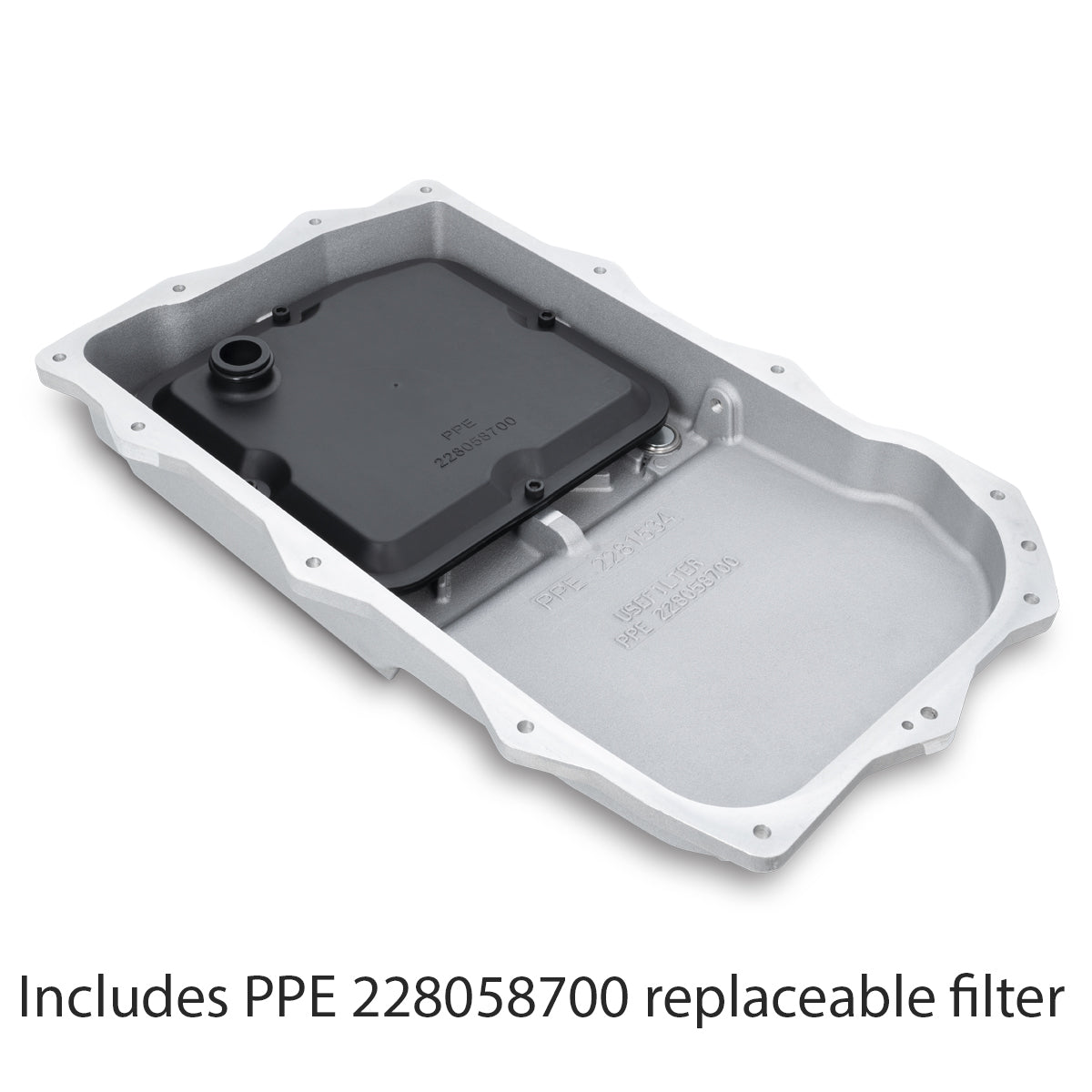Pacific Engineering PPE Power 850RE Transmission Pan - Heavy-Duty Cast Aluminum - Jeep 2.0 3.0L JL JT Wrangler 2018-2026 - Black 228153420 | 228153420