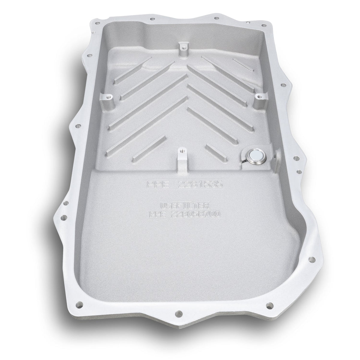 Pacific Engineering PPE Power 850RE Transmission Pan - Heavy-Duty Cast Aluminum - Jeep 3.6L Gas V6 JL JT Wrangler 2018-2026 - Raw 228153500 | 228153500