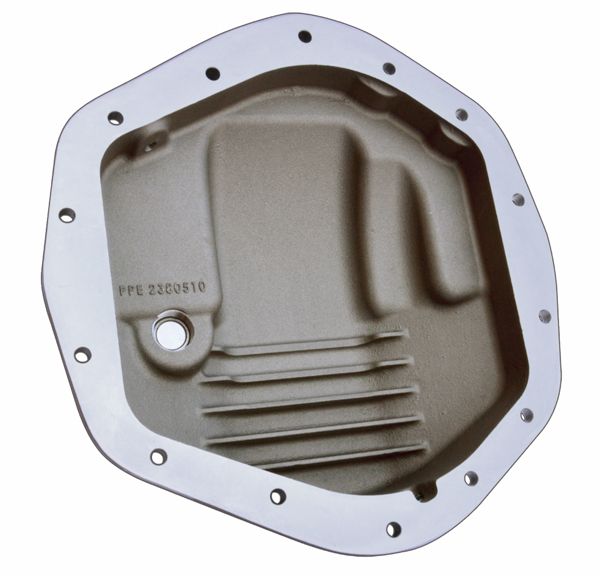 Pacific Engineering PPE Power Differential Cover Rear - RAM GM 2500 3500 HD - Brushed 238051010 | 238051010