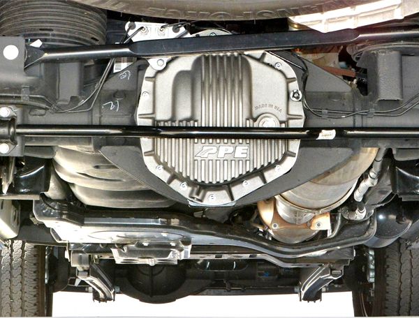 Pacific Engineering PPE Power Differential Cover Rear - RAM GM 2500 3500 HD - Brushed 238051010 | 238051010