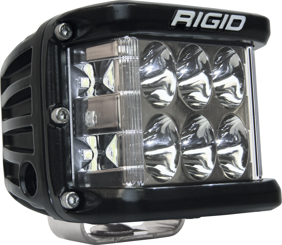 Rigid Industries D-SS PRO Side Shooter, Driving Optic, Surface Mount, Black Housing, Single - 261313