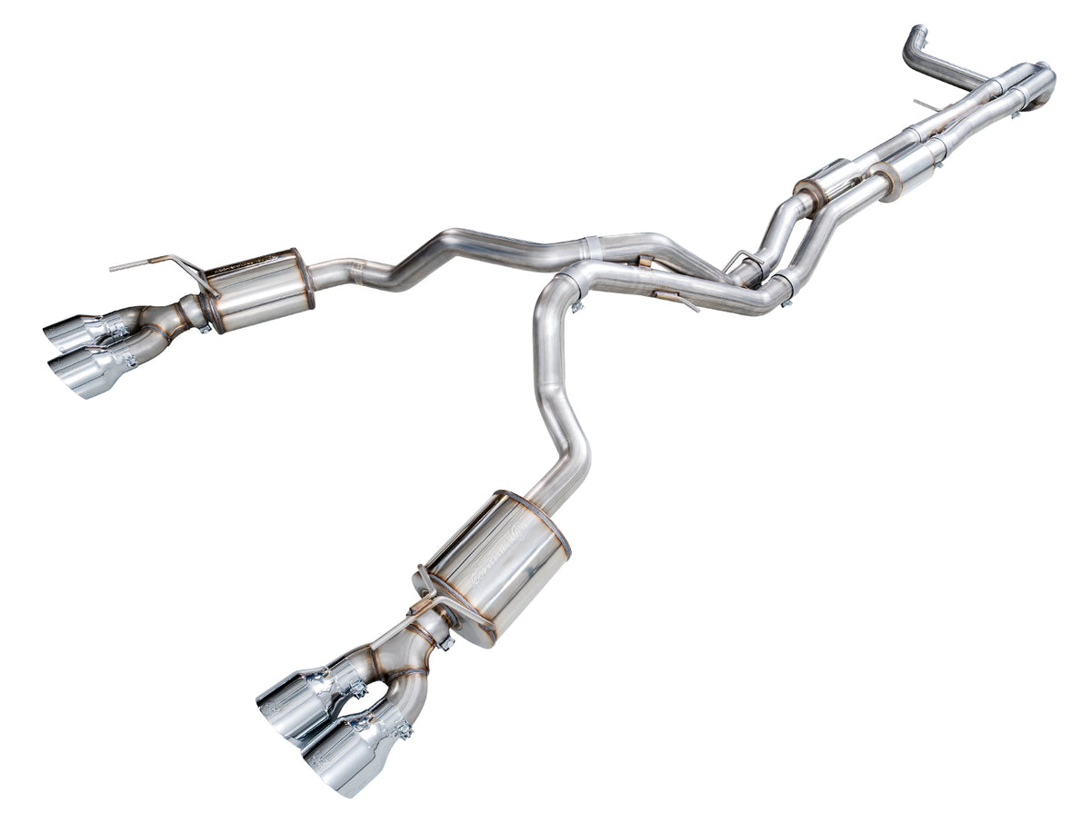 Awe Tuning AWE Tuning 0FG Exhaust Suite for 2021 Cadillac Escalade 6.2L - Quad Chrome Silver Tips 3015-42321 | 3015-42321
