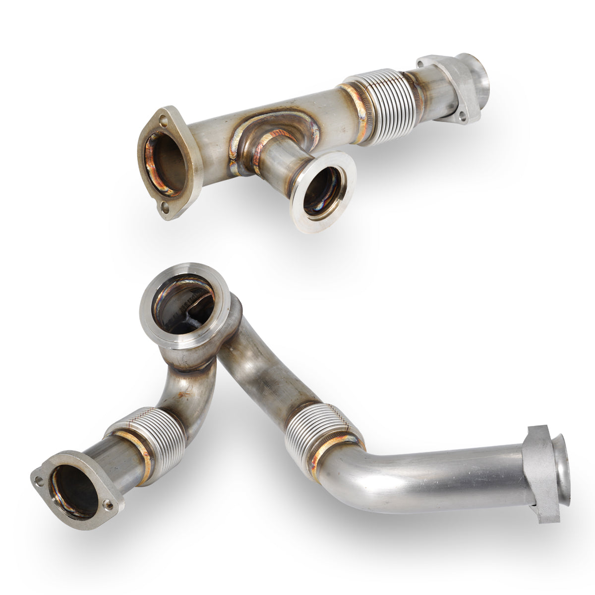 Pacific Engineering PPE Power OEM Performance Up-Pipes - Ford 6.0L Power Stroke 2003.5-2004 use with round EGR cooler 316119503 | 316119503