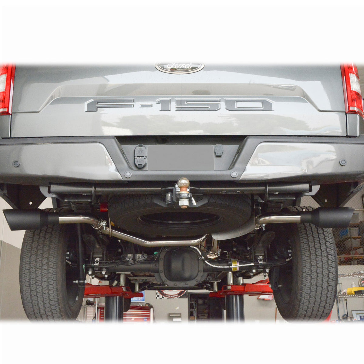 Pacific Engineering PPE Power Exhaust System Cat-Back - Ford F150 2009-2014 - Raw Tube Black Tips 317030020 | 317030020