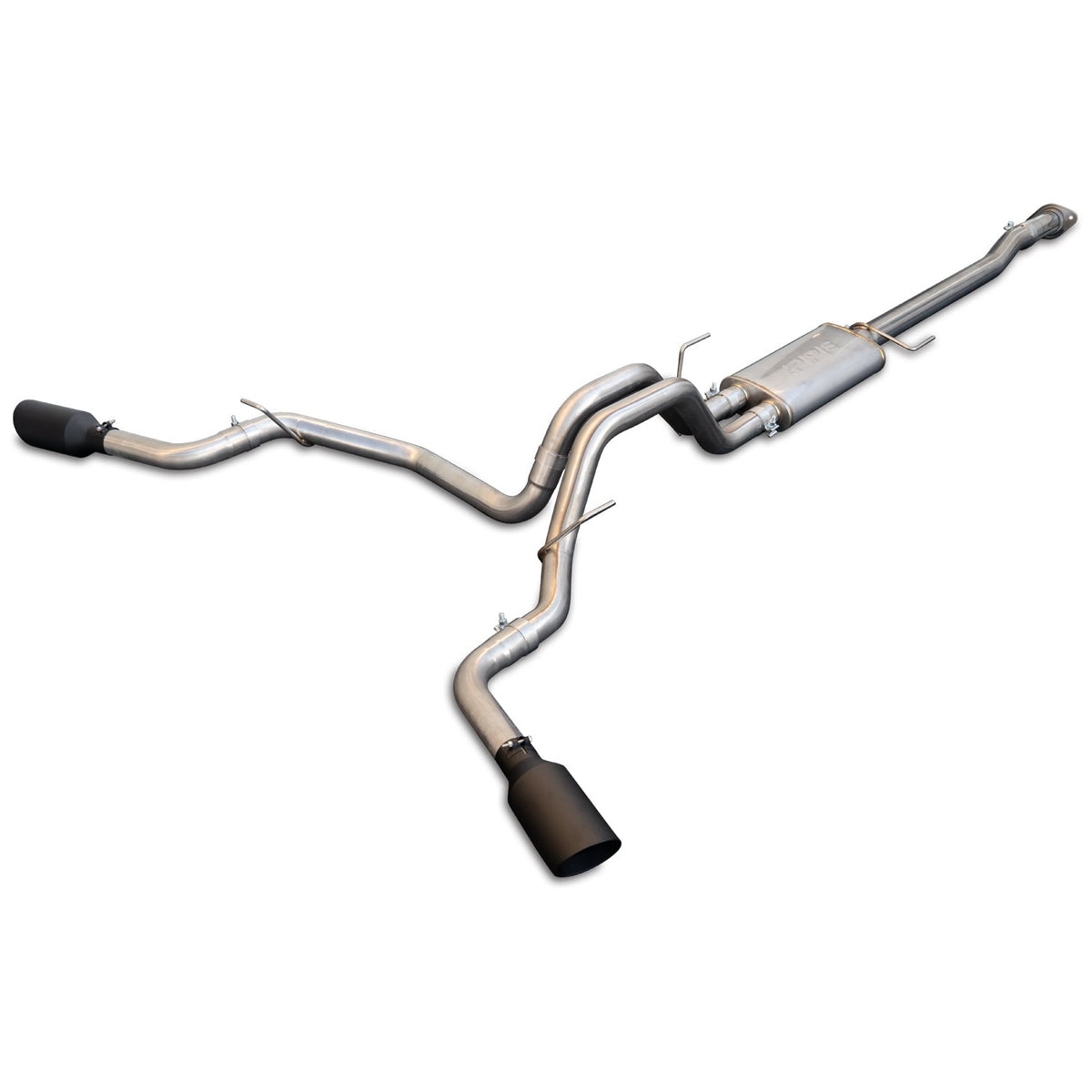 Pacific Engineering PPE Power Exhaust System Cat-Back - Ford F150 2009-2014 - Raw Tube Black Tips 317030020 | 317030020