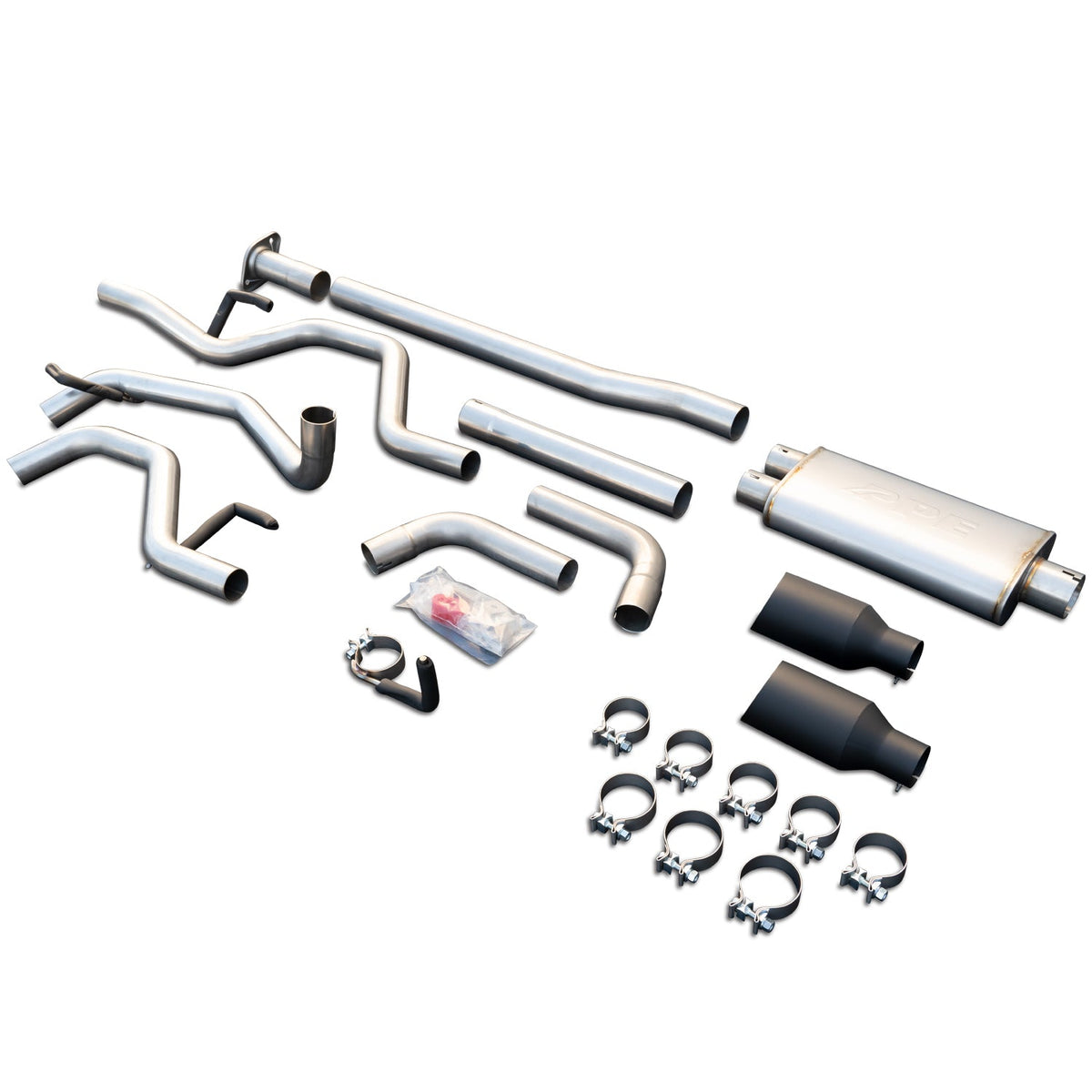 Pacific Engineering PPE Power Exhaust CAT-Back - Ford F150 2015-2020 - Raw Tube Black Tips 317040020 | 317040020