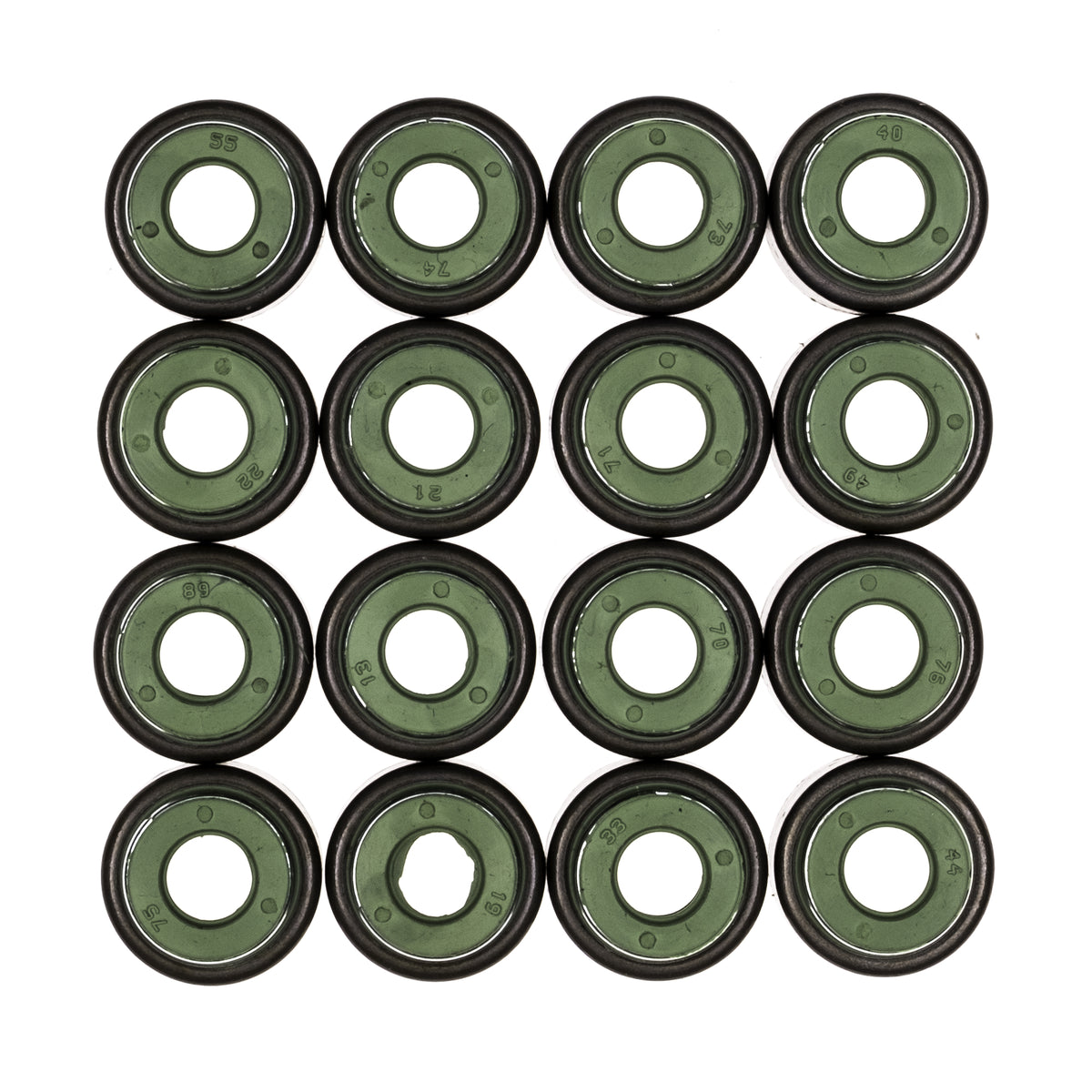 Cometic Gasket Cometic .265 x .500 x .555 x .638 Metal Jacket Valve Stem Seal Green 16 Pack 3215V-16 | 3215V-16