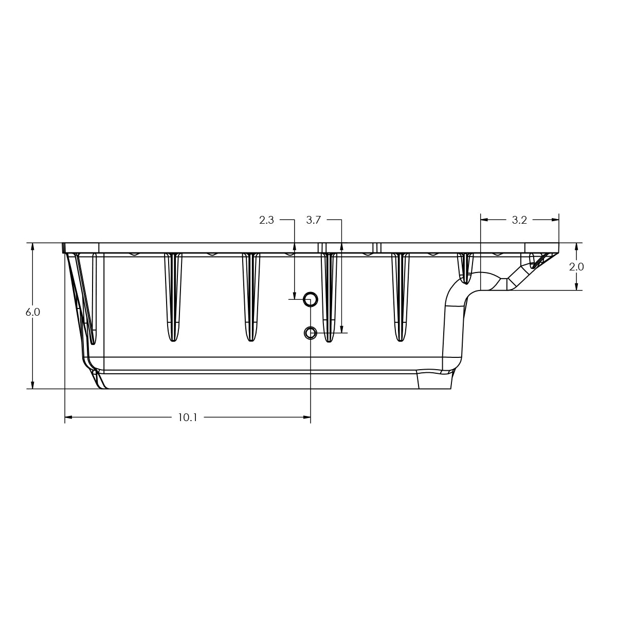 Pacific Engineering PPE Power 5R110 Deep Pan Ford F250 350 - Brushed 328051010 | 328051010