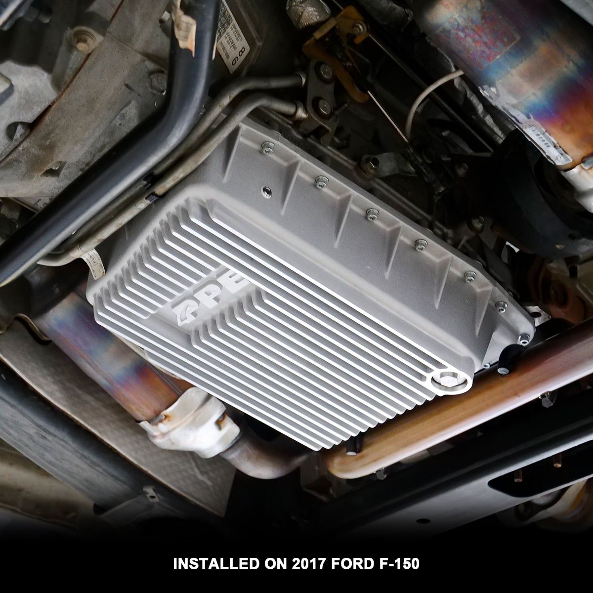 Pacific Engineering PPE Power 6R80 Deep Transmission Pan - Ford F150 250 2009-2020 - Brushed 328051110 | 328051110