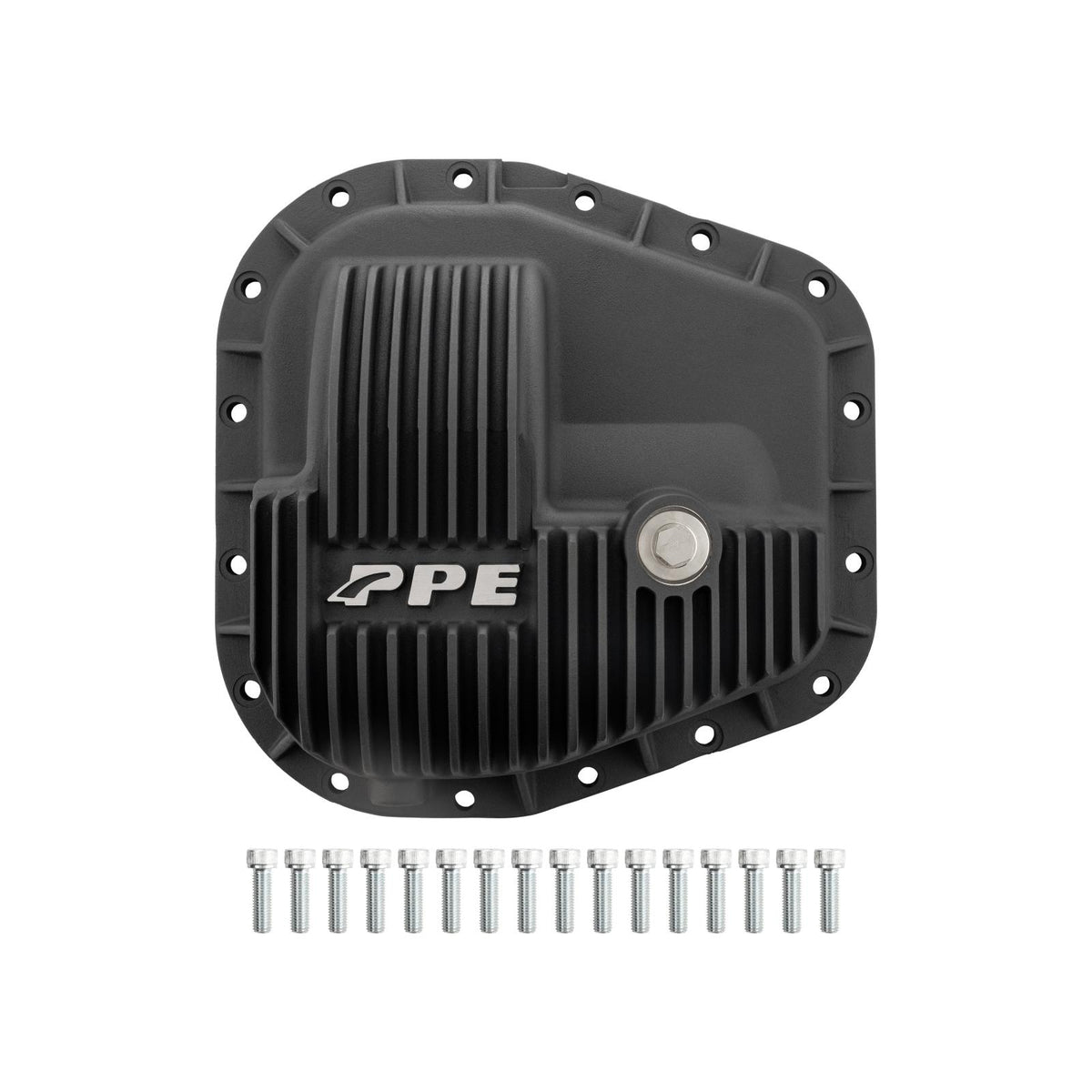 Pacific Engineering PPE Power Differential Cover Rear - Sterling 11.6 - Ford 6.7L Power Stroke HO 2023 and Later - Black 338052220 | 338052220