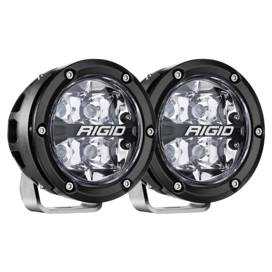 Rigid Industries RIGID 360-SERIES 4 OFF-ROAD LAMP SPOT BEAM RGBW BACKLIGHT SET 2 36402 | 36402