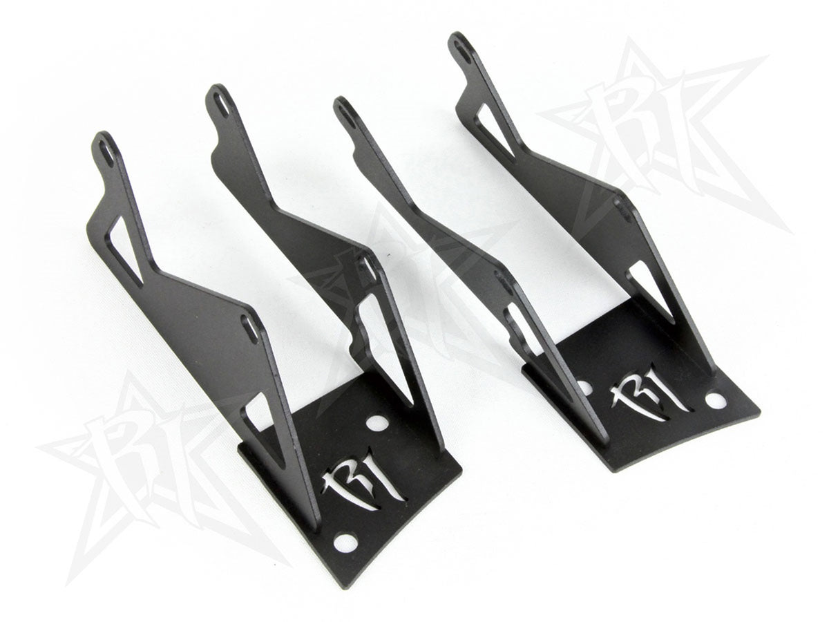 Rigid Industries 2007-2015 Jeep JK A-Pillar Mount, Fits 4 D-Series or Radiance LED Lights - 40335